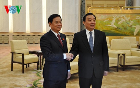 越南和中国促进立法机关合作