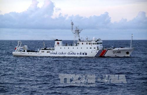 三艘中国船只进入中日存在争议的海域
