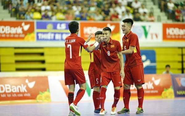 越南队晋级2018年亚洲室内五人制足球赛决赛圈