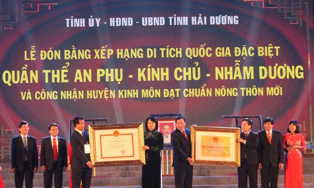 越南海阳省第二个遗迹获颁国家特殊遗迹证书