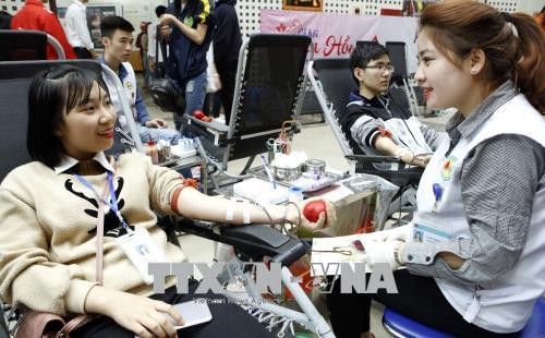 2018年春天献血节共采集血液10200单位