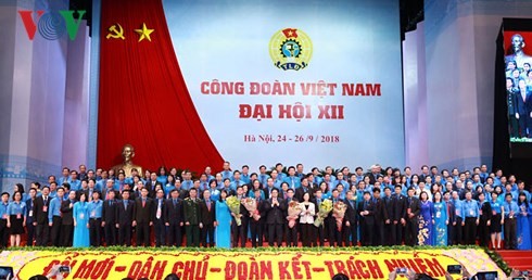 越南工会第12次全国代表大会闭幕
