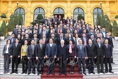 阮富仲出席国家主席办公厅2018年工作总结会议