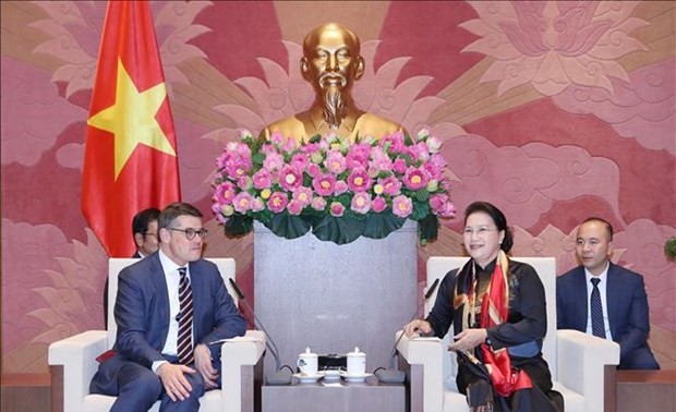 越南国会主席阮氏金银会见德国黑森州议会议长莱茵