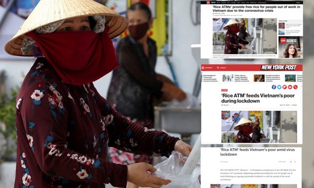 外国媒体对越南“自动取米机”印象深刻