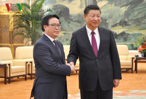 អគ្គលេខាបក្សចិន Xi Jinping អញ្ជើញទទួលជួបជាមួយបេសកជនពិសេសរបស់អគ្គលេខាបក្ស Nguyen Phu Trong 
