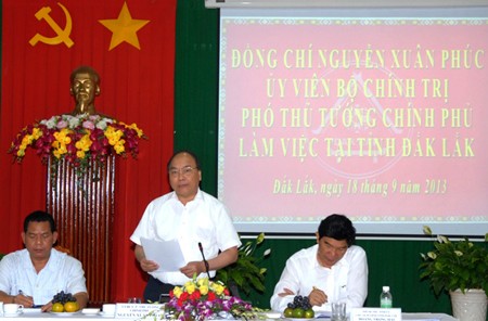 Phó thủ tướng Nguyễn Xuân Phúc làm việc tại tỉnh Đăk Lăk