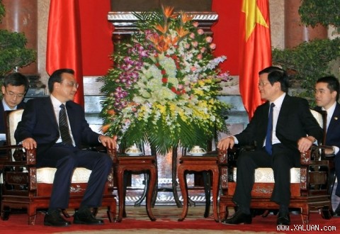 Lãnh đạo Việt Nam tiếp Thủ tướng Quốc vụ viện nước CHND Trung Hoa Lý Khắc Cường