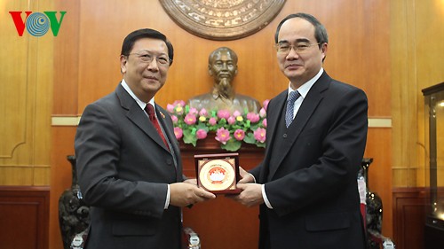 Chủ tịch Ủy ban Trung ương MTTQ Việt Nam Nguyễn Thiện Nhân tiếp Đại sứ Thái Lan