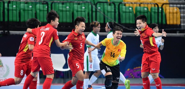 Đội tuyển futsal nữ Việt Nam lần đầu vào bán kết giải vô địch châu Á