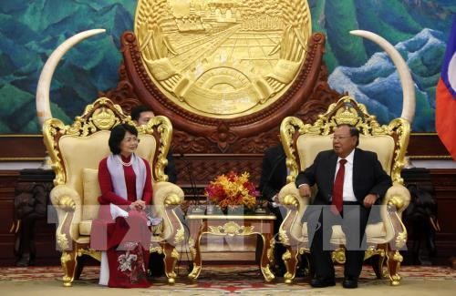 Các hoạt động của Phó Chủ tịch nước Đặng Thị Ngọc Thịnh trong chuyến thăm chính thức Lào