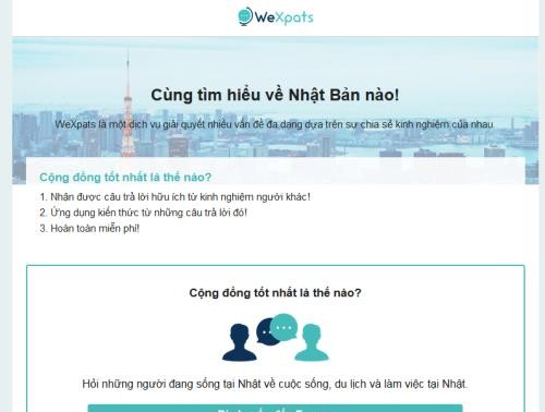 Ra mắt website tiếng Việt trao đổi kinh nghiệm về du học và làm việc tại Nhật Bản
