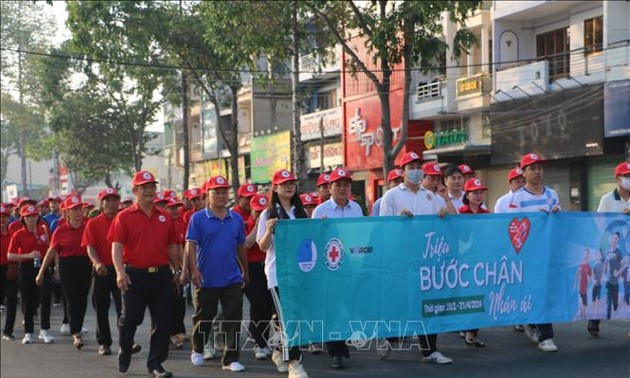 Lễ phát động hưởng ứng chiến dịch “Triệu bước chân nhân ái” tại tỉnh Long An