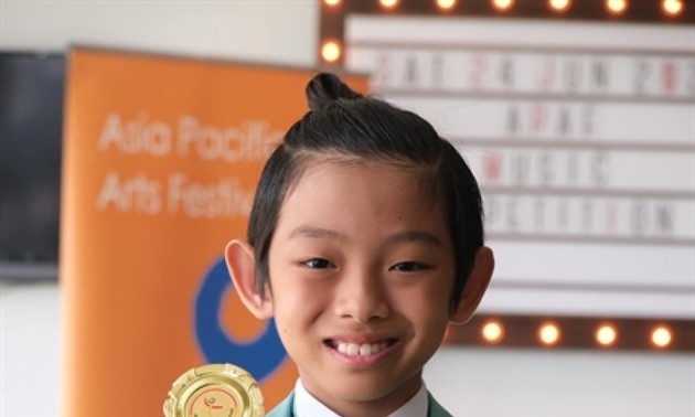 Boy, 11, wins double gold at Asia Pacific Arts Festival