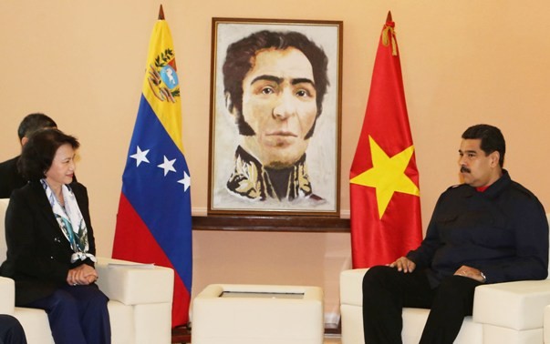 Председатель Национального собрания Вьетнама встретилась с президентом Венесуэлы
