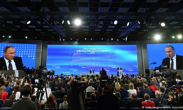 Итоговая пресс-конференция президента России Владимира Путина