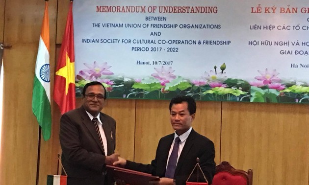 Меморандум о сотрудничестве между Союзом обществ дружбы Вьетнама и Индийской ассоциацией дружбы