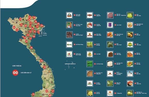 Вьетнам занимает 2-е место в ЮВА по количеству сельхозтоваров с наименованием места происхождения