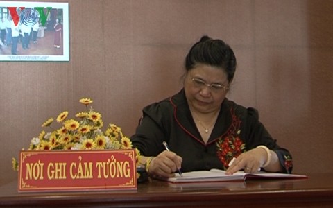 NA Vice Chairwoman Tong Thi Phong works in Bac Lieu province