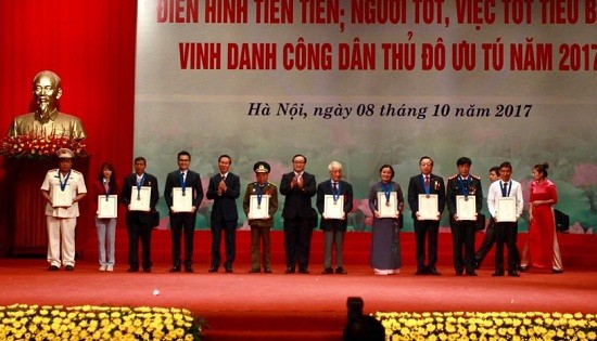 Hanoi honors outstanding residents