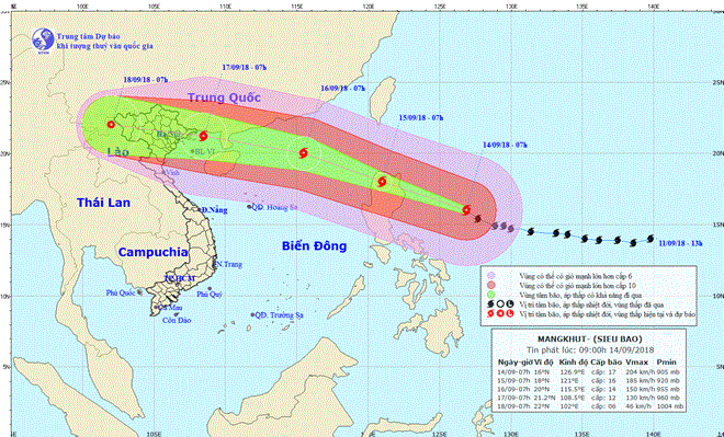 Vietnam braced for super typhoon Mangkhut 