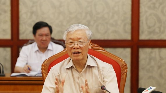 Party leader, President Nguyen Phu Trong chairs Politburo meeting