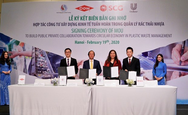 Public private cooperation in plastic waste enhanced