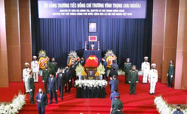 Ceremony held to pay last respect to former Deputy PM Truong Vinh Trong