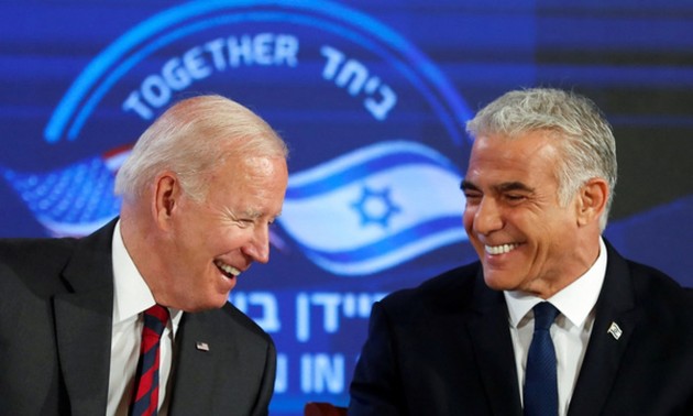 US will never allow Iran to acquire a nuclear weapon, Biden tells Israel's Lapid