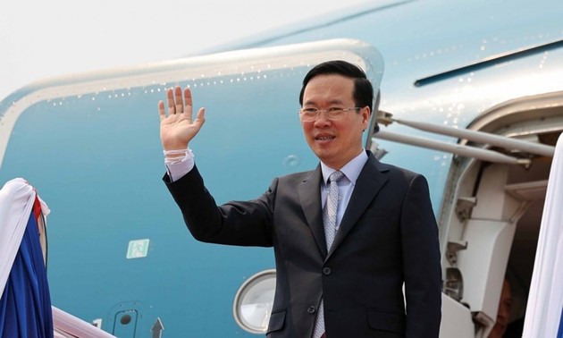President Vo Van Thuong wraps up official visit to Laos