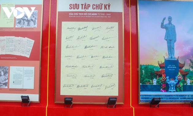 President Ho Chi Minh’s signatures, autographs on display in Co To island district  