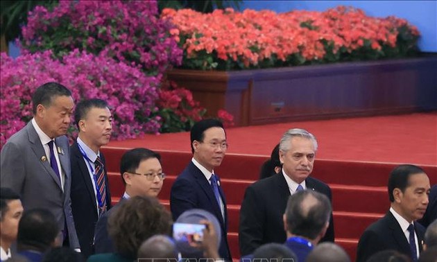 President Vo Van Thuong attends 3rd BRI Forum in China