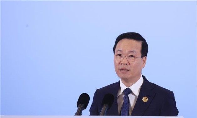 President Vo Van Thuong proposes stronger cooperation in the digital economy at BRF