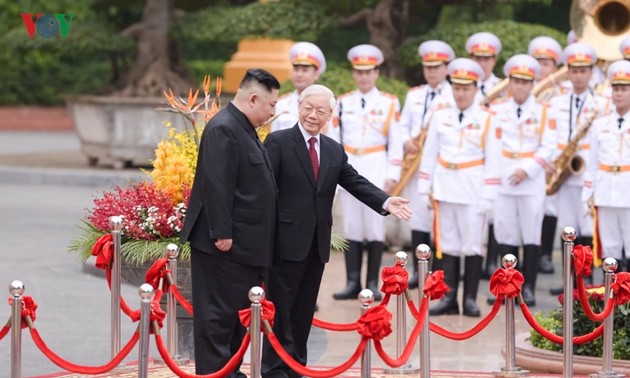 朝鲜领导人金正恩对越南进行正式友好访问