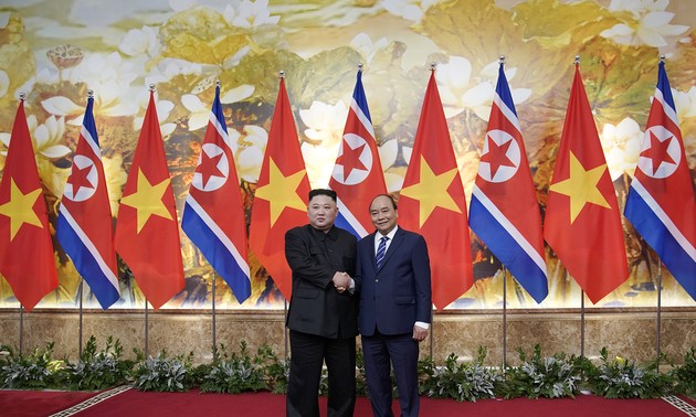 阮春福会见朝鲜最高领导人金正恩