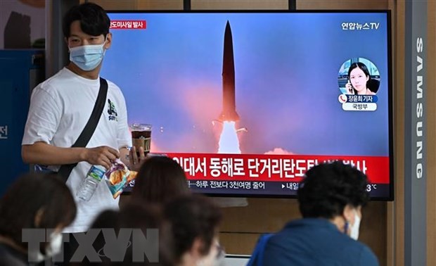 韩方就朝鲜发射两枚短程弹道导弹发出通报