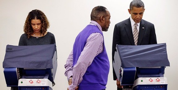 Elecciones de EEUU 2012: Presidente Obama votó por anticipado 