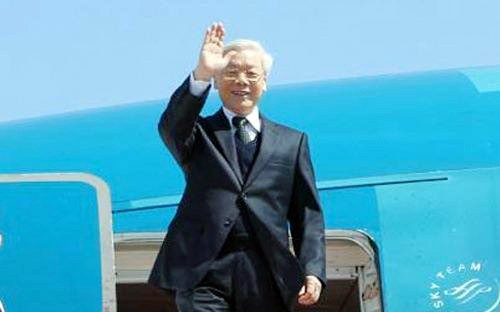 Máximo líder político de Vietnam inicia gira por Indonesia y Myanmar