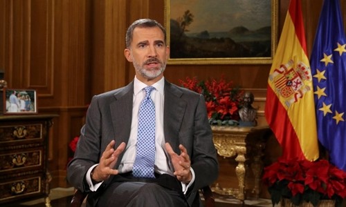 Rey español insta a la reconciliación nacional 