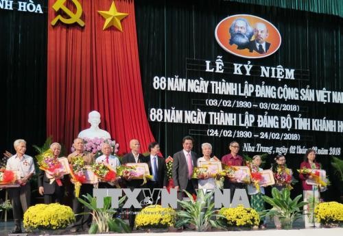 Localidades vietnamitas celebran 88 años de fundación del Partido Comunista
