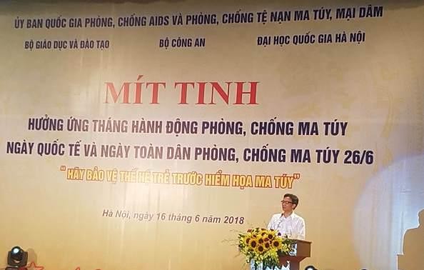 El vicepremier vietnamita pide excluir las drogas de la vida