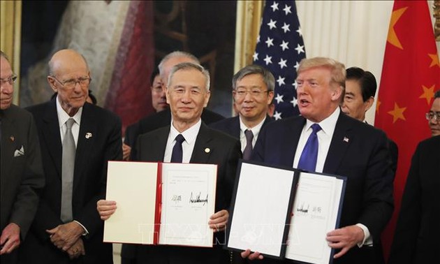 Acuerdo comercial de primera fase entre Estados Unidos y China frena su guerra comercial