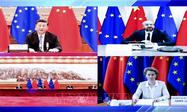 Conferencia virtual entre líderes de China y Unión Europea sobre relaciones bilaterales