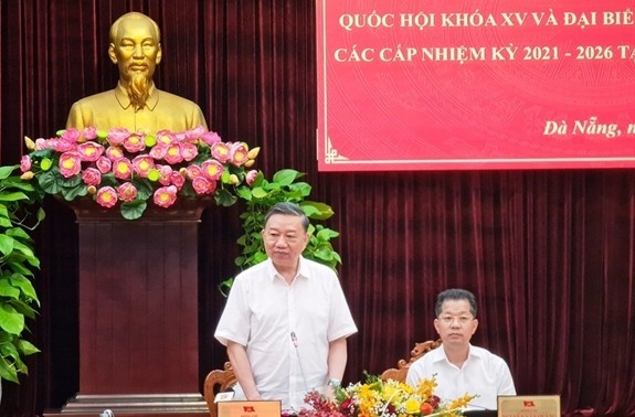 Dirigente vietnamita inspeccionan preparativos electorales en Da Nang