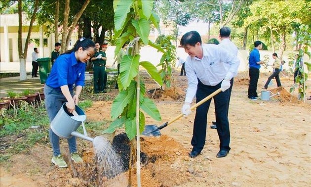 Localidades vietnamitas en respuesta al programa de plantación de árboles