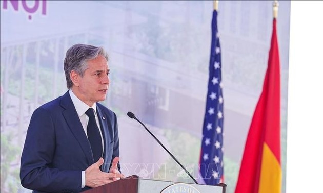 Conferencia de prensa del Secretario de Estado de Estados Unidos con motivo de su visita a Vietnam 