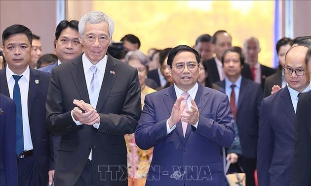 La cooperación económica, inversionista y comercial, un pilar importante de la asociación estratégica Vietnam-Singapur