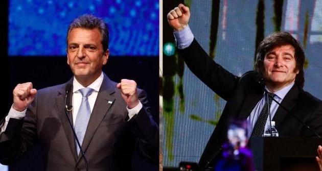 Sergio Massa y Javier Milei disputarán segunda vuelta presidencial en Argentina 