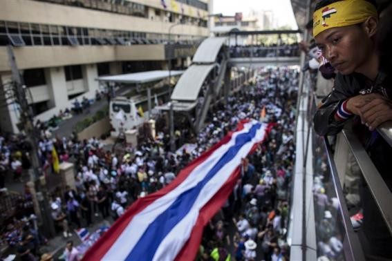 Thai anti-government protest leader arrested