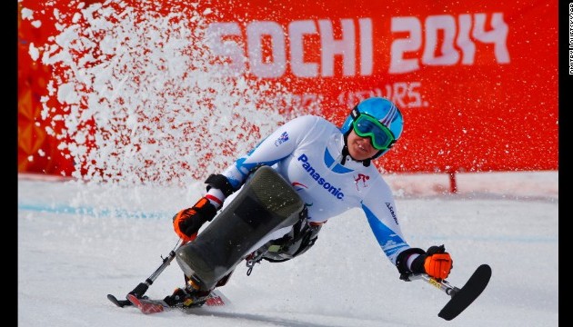 Russia temporarily ranks first at the 2014 Winter Paralympics 